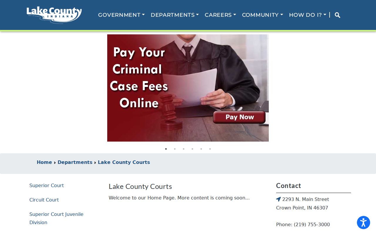 Lake County court docket division directory