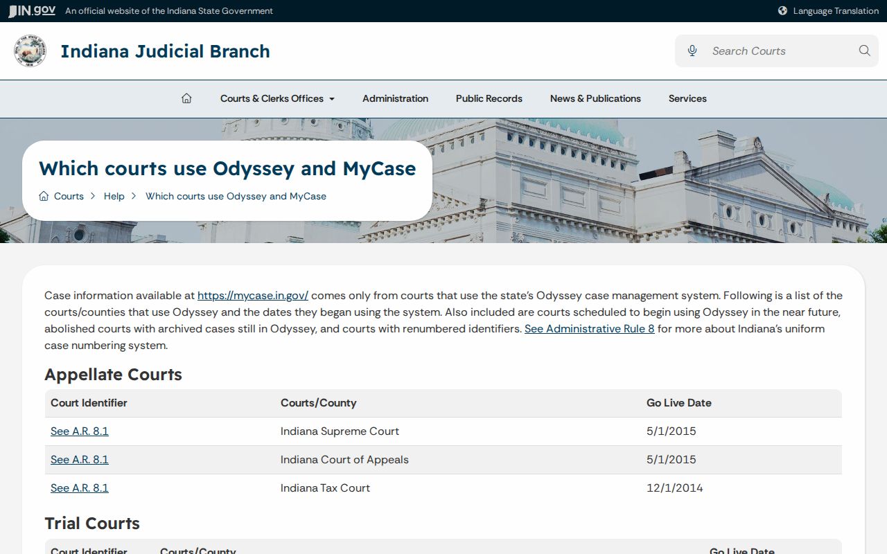 Lake County case lookup Odyssey courts guide