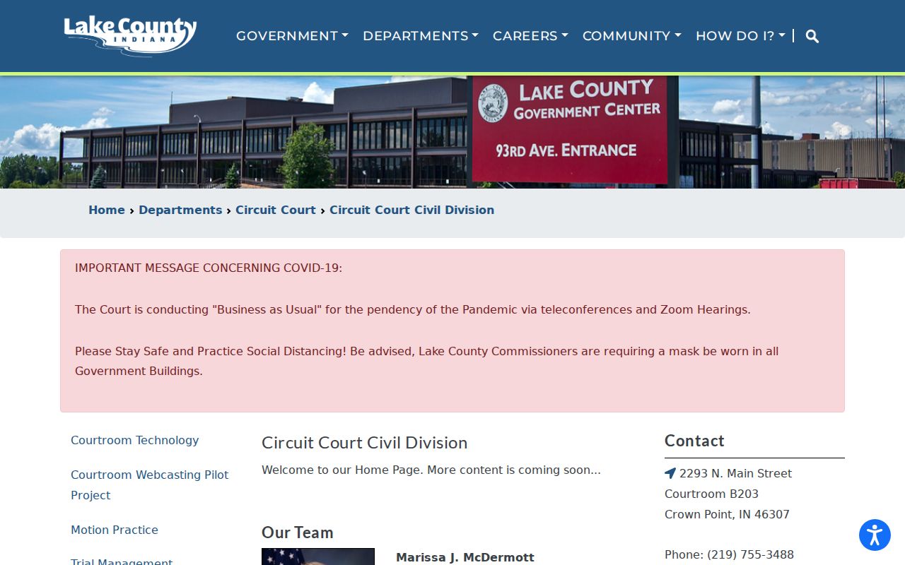 Lake County civil docket Circuit Civil Division