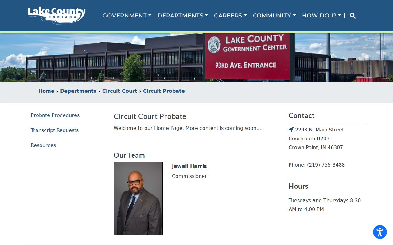 Lake County civil docket probate division
