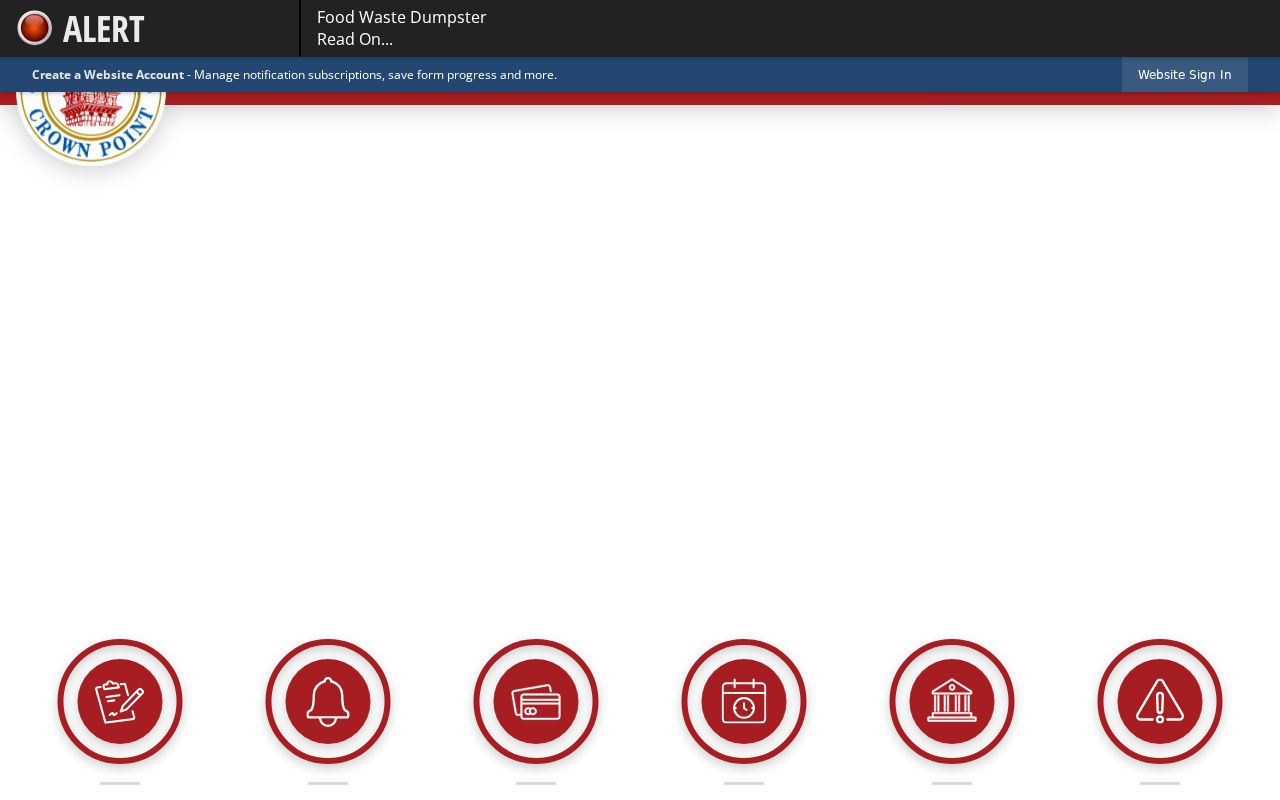 Crown Point city website for Crown Point court docket access